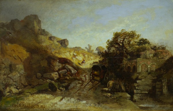Walachische Landscape by Adolf Schreyer